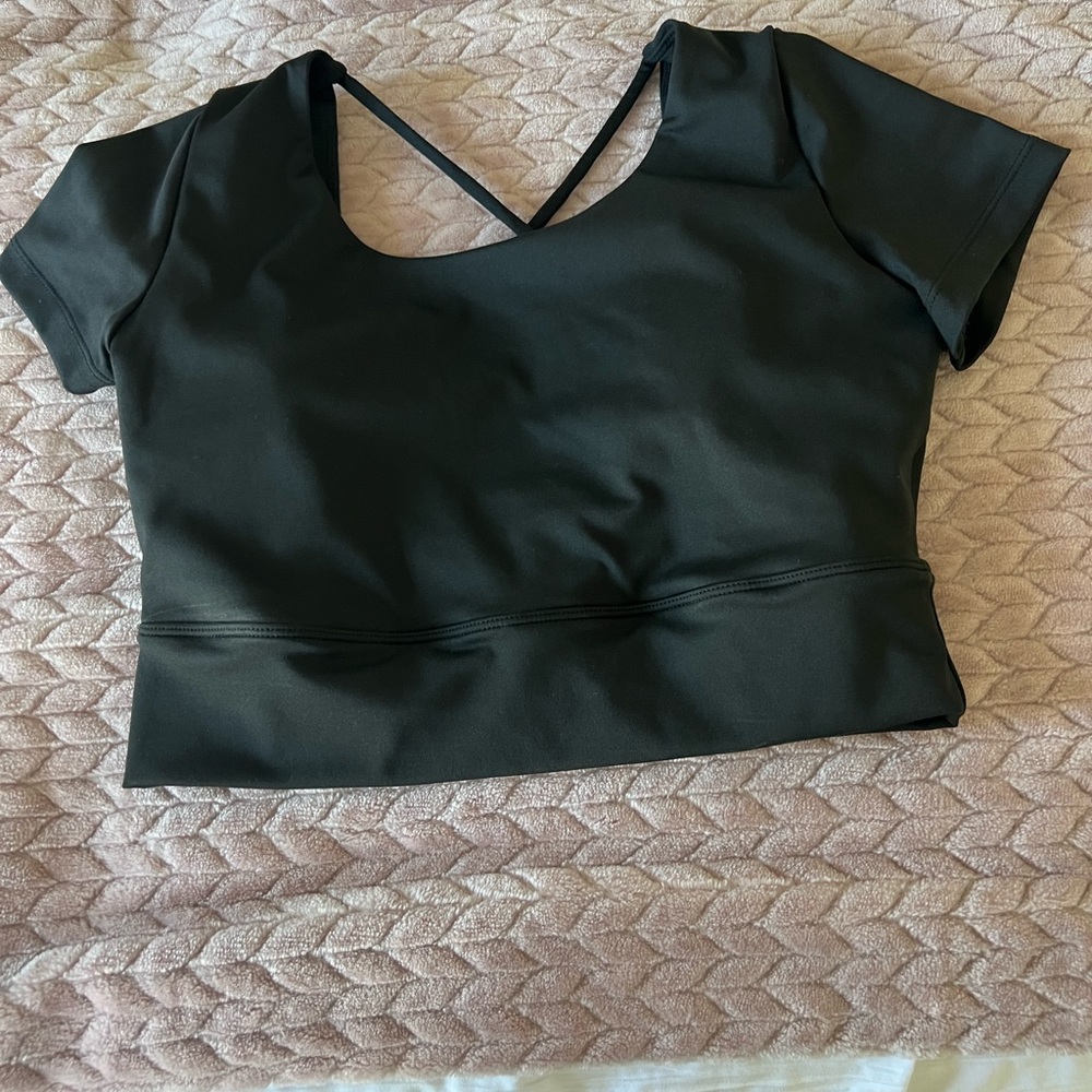 AS Revival Black Athletic Workout Top